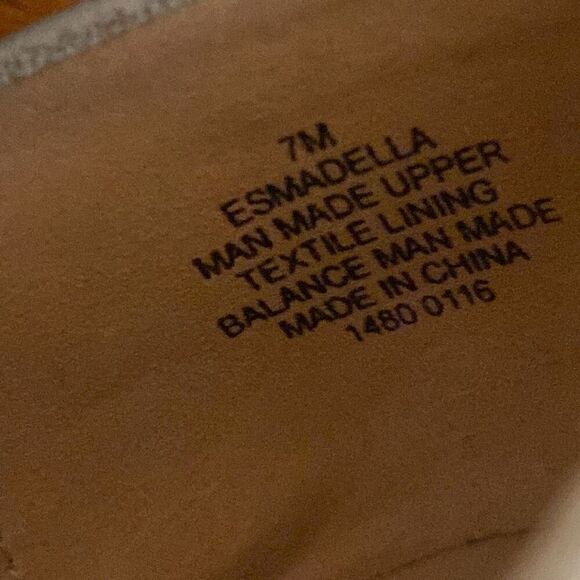 Easy Spirit 360 Silver Shimmering Flats Shoes Madella - Picture 4 of 6